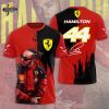 Lewis Hamilton x Scuderia Ferrari 3D Tshirt