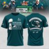 Smoker Midnight Green Philadelphia Eagles Super Bowl LIX Champions Lombardi Trophy T-shirt V2