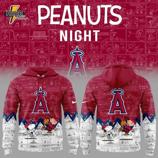 Los Angeles Angels 75th Anniversary of Peanuts Hoodie