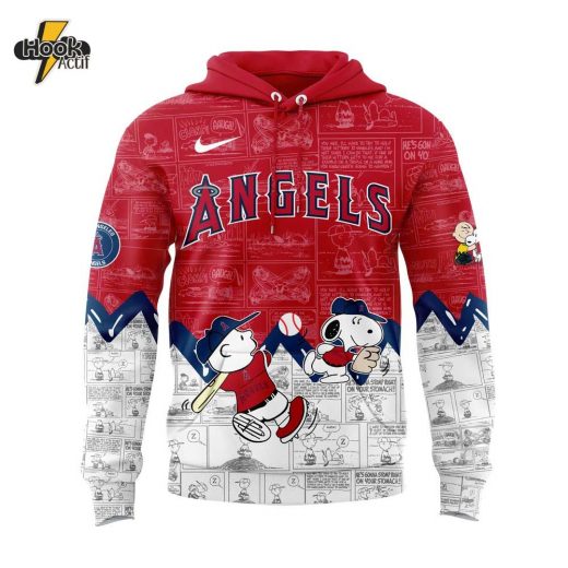 Los Angeles Angels 75th Anniversary of Peanuts V3 Hoodie