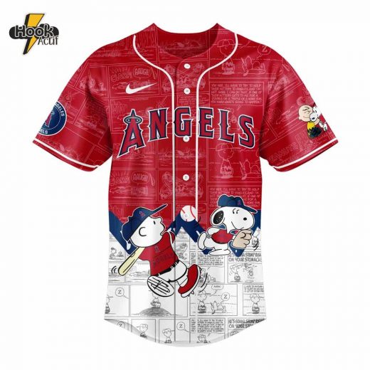 Los Angeles Angels 75th Anniversary of Peanuts V3 Jersey