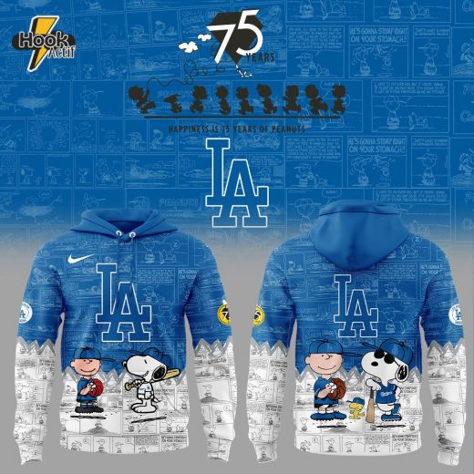 Los Angeles Dodgers 75th Anniversary of Peanuts New Hoodie