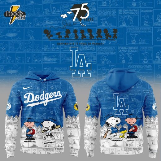 Los Angeles Dodgers 75th Anniversary of Peanuts New Hoodie V1