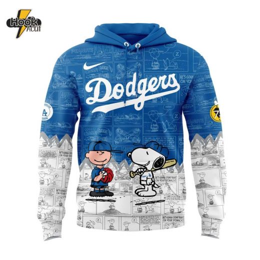 Los Angeles Dodgers 75th Anniversary of Peanuts New Hoodie V1