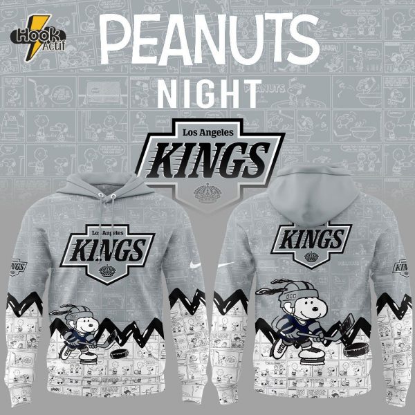 Los Angeles Kings Anniversary of Peanuts Hoodie V2