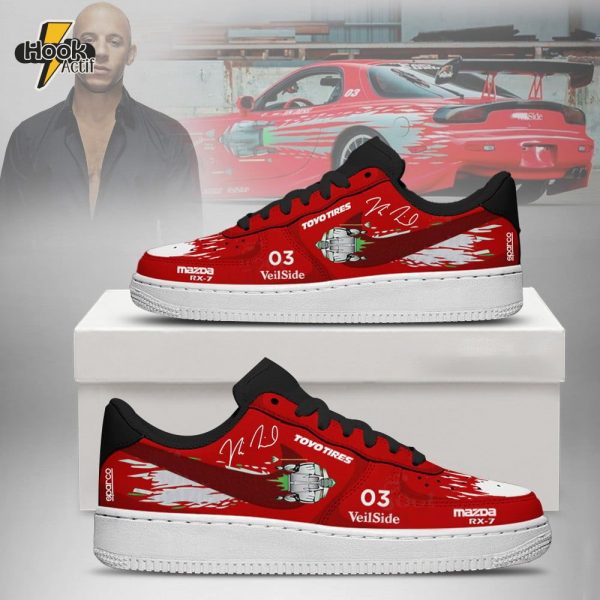Mazda Rx7 Red Signature - Fast & Furious - AF1 Shoes