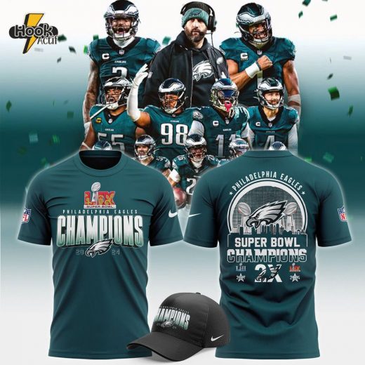 Men’s Nike Philadelphia Eagles Super Bowl LIX Champions TShirt