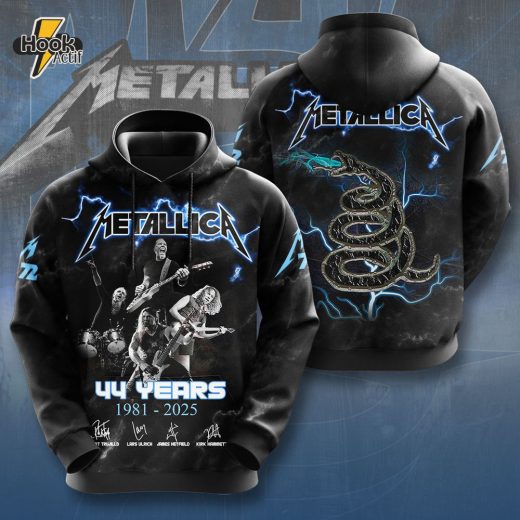 Metallic Band 3D Hoodie