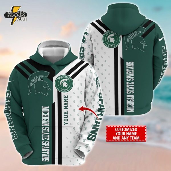 Michigan State Spartans Customized 3D Hoodie