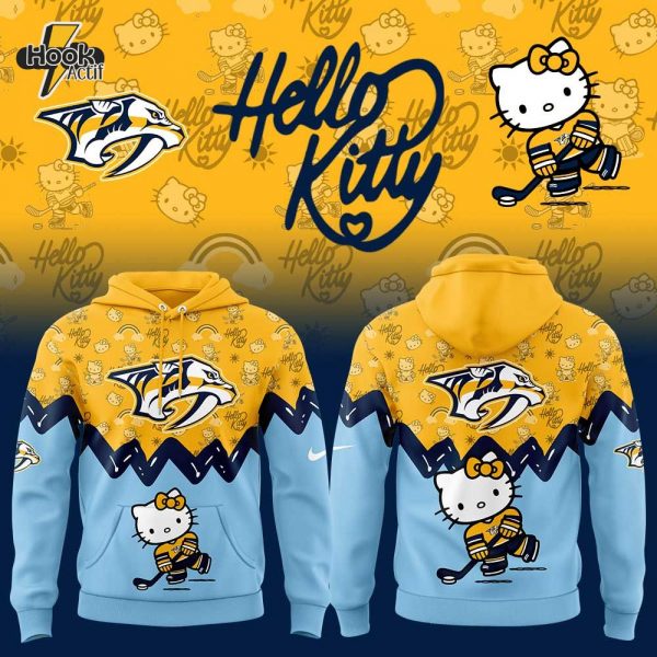 Nashville Predators Hello Kitty New Hoodie