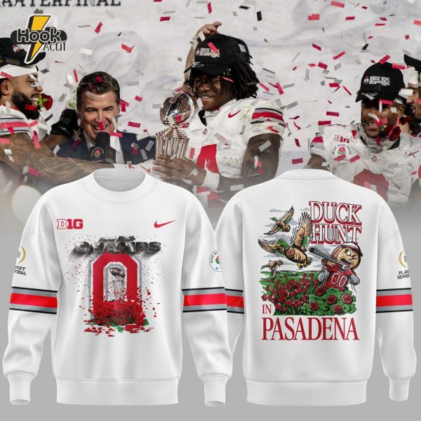Ohio State Buckeyes "Duck Hunt in Pasadena" 2025 Sweatshirt