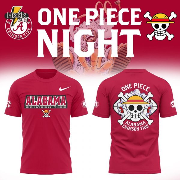One Piece X Crimson Tide Limited Edition T-Shirt - Anime & Sports Crossover