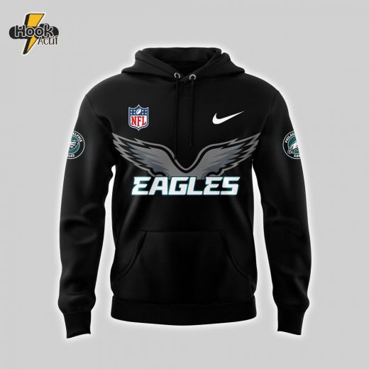 Philadelphia Eagles 2025 All Black NFL Hoodie