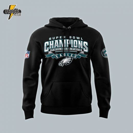 Philadelphia Eagles 2025 Super Bowl Champions Premium Limited Pullover Hoodie