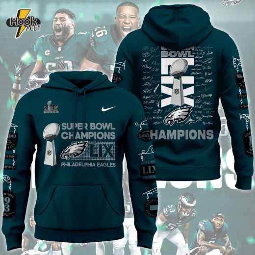 Philadelphia Eagles Super Bowl LIX Champions Hoodie