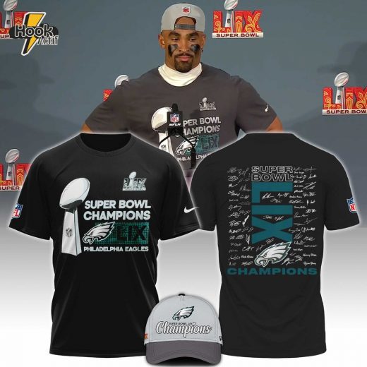 Philadelphia Eagles Super Bowl LIX Champions Locker Room Trophy Collection Tshirt T1