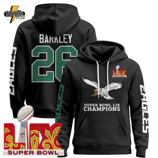 Philadelphia Eagles Super Bowl LIX Patch Pullover Hoodie