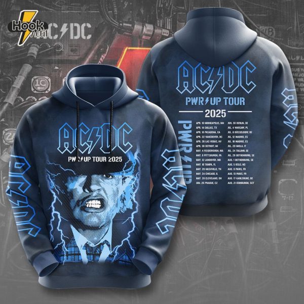 Premium PWR up tour 2025 AC/DC 3D Hoodie