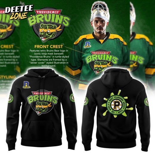 Providence Bruins Turtle Powered RI Comic Combo Hoodie