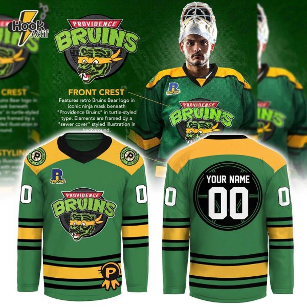 Providence Bruins Turtle Powered RI Comic Hockey Jersey