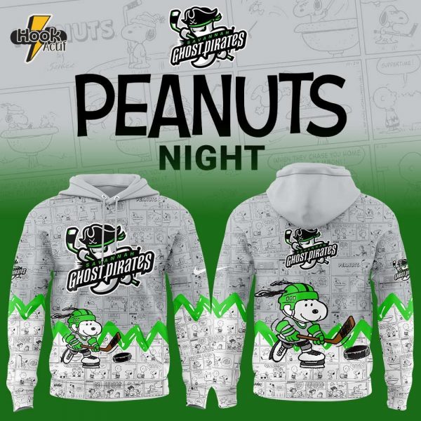 Savannah Ghost Pirates Anniversary of Peanuts Hoodie