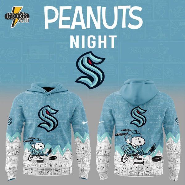 Seattle Kraken Anniversary of Peanuts Hoodie