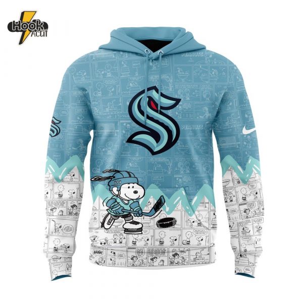 Seattle Kraken Anniversary of Peanuts Hoodie – Buy Online at HookActif.com