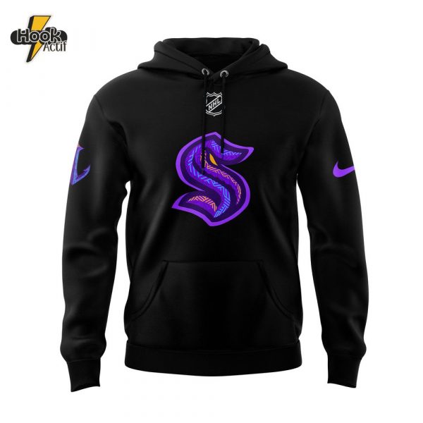 Seattle Kraken Black Hockey History Night Hoodie – Buy Online at HookActif.com
