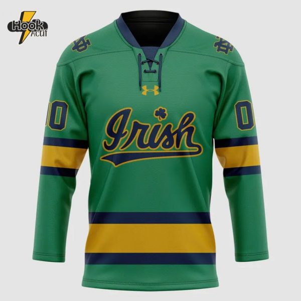Special 2025 Green Notre Dame Hockey Jersey – Buy Online at HookActif.com