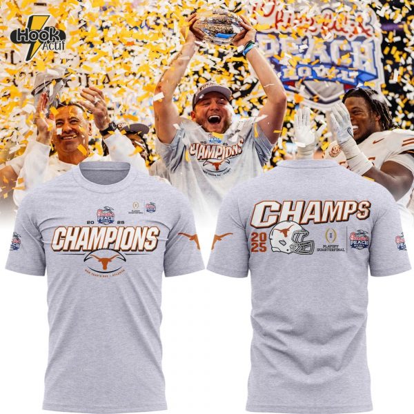 Texas Longhorns 2025 Peach Bowl Champions Tee