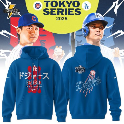 Los Angeles Dodgers Takashi Murakami x MLB World Tour Tokyo Series Whrite V3 Hoodie