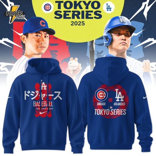 Los Angeles Dodgers Takashi Murakami x MLB World Tour Tokyo Series Whrite Hoodie V2