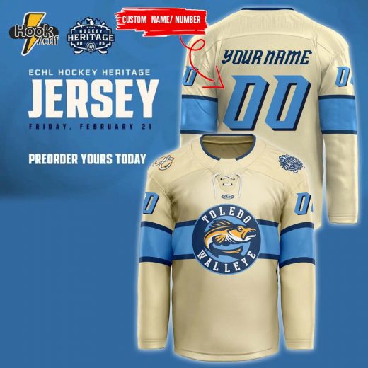 Toledo Walleye 2024 “Hockey Heritage Night” Jersey