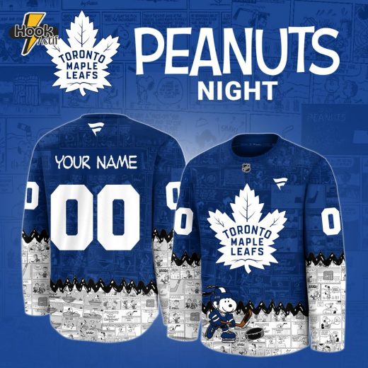 Toronto Maple Leafs x Peanuts 75 Years Anniversary Limited Hockey Jersey