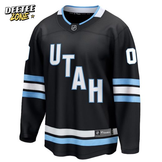 Utah Hockey Club Fanatics Black Breakaway Custom Name And Number Jersey Black