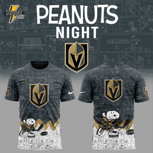 Vegas Golden Knights Anniversary of Peanuts T-shirt