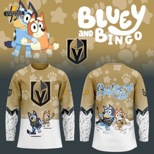 Vegas Golden Knights Bluey and Bingo Jersey