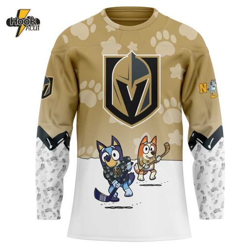 Vegas Golden Knights Bluey and Bingo Jersey