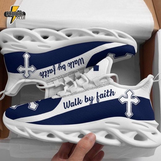 White Jesus Walk By Faith Christian Max Soul Shoes