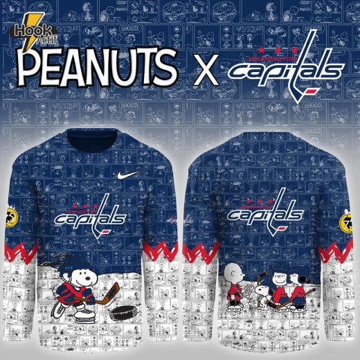 Washington Capitals x Peanuts 75 Years Anniversary Limited Hockey Jersey