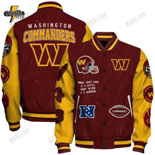 Washington Commanders National Football League Conquer Every Field Unisex Varsity Jacket