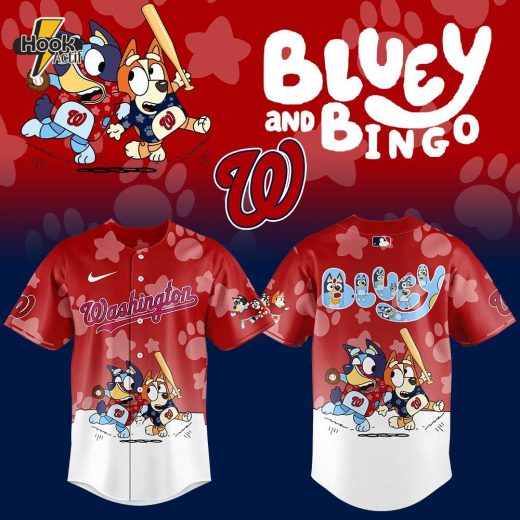 Washington Nationals Bluey and Bingo Jersey