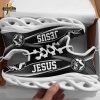 White And Black Jesus Faith Over Fear Christian Max Soul Shoes