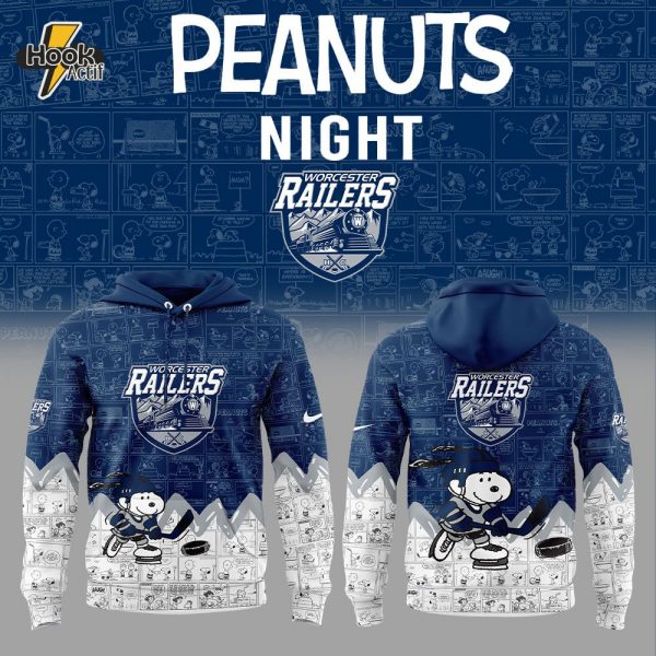 Worcester Railers 75th Anniversary of Peanuts Hoodie