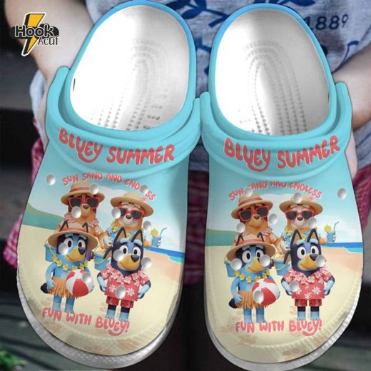 Bluey Summer Beach Clogs – Fun with Bluey Vacation Edition