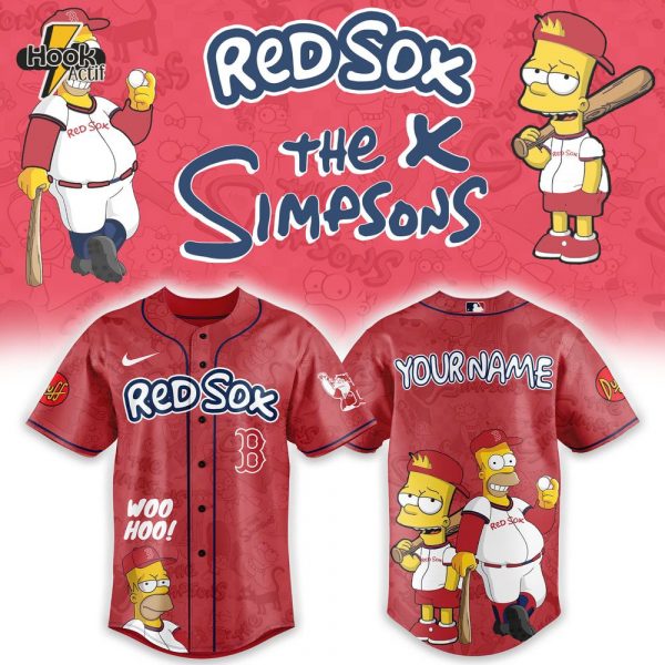 Boston Red Sox x The Simpsons Heritage Baseball Jersey
