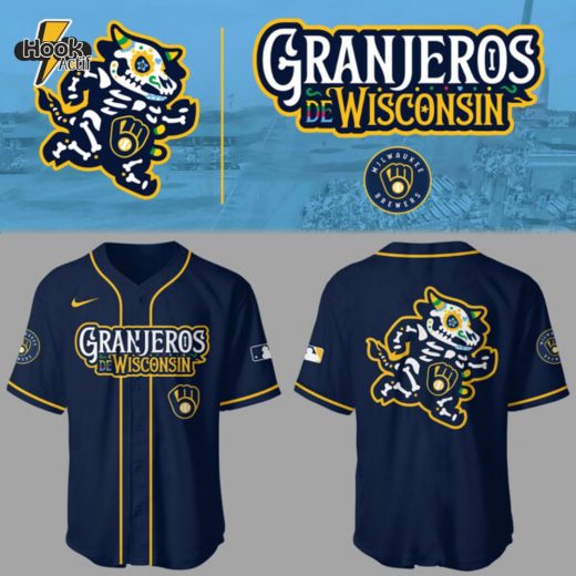 Brewers Baseball Limited Granjeros de Wisconsin 2025 Navy Jersey