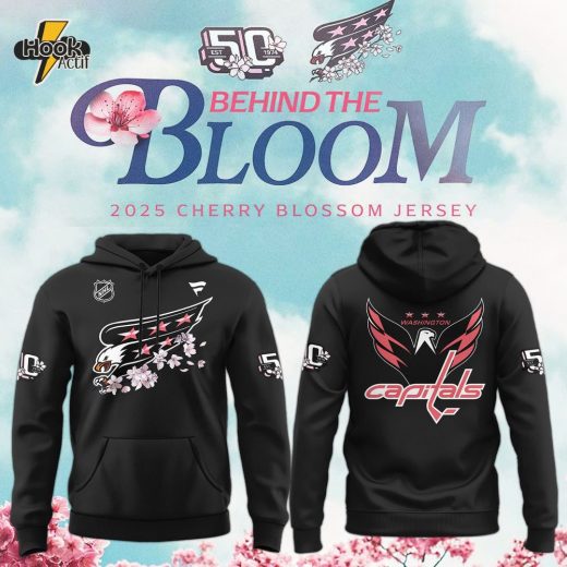 Capitals Unveil Specialty Cherry Blossom Jerseys 50th specialty Black Hoodie