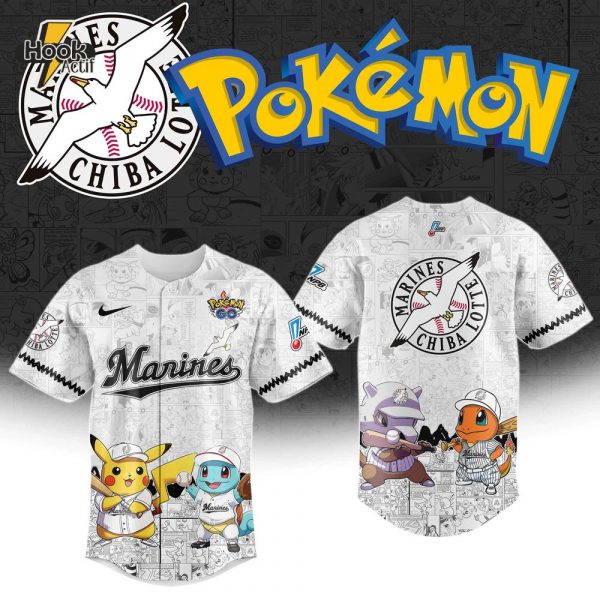 Chiba Lotte Marines x Pokémon Go 2025 Limited Edition Jersey
