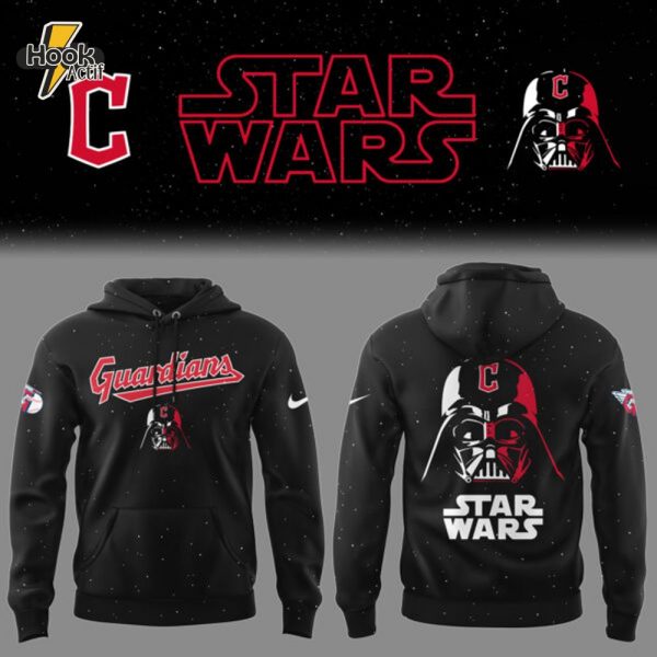 Cleveland Guardians Limited Guardians x Star Wars 2025 Black Hoodie